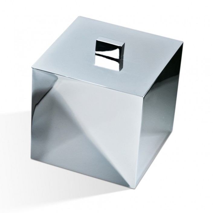 Boîte multi-usage CUBE DW 3560 - chrome - Decor Walther - Valentedesign.com