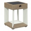 Lampe solaire de table TECKALU alu blanc-Duratek