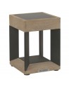 Lampe solaire de table TECKALU alu noir-Duratek