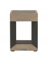 Lampe solaire de table TECKALU alu noir-Duratek vue de face