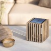 Lampe solaire de table VERTI Les Jardins - Valente Design éteinte sur table