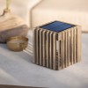 Lampe solaire de table VERTI Les Jardins - Valente Design éteinte sur table