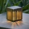 Lampe solaire de table VERTI Les Jardins - Valente Design éclairée sur table