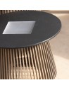 Détail module solaire table basse lumineuse solaire TECKA  Les Jardins - Valente Design