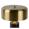 Lampe de table Mirasol marbre noir Lucide - Valente Design détail diffuseur métal
