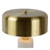 Lampe de table Mirasol marbre blanc Lucide - Valente Design détail diffuseur métal