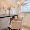 Lampe de table Mirasol marbre blanc Lucide - Valente Design mise en scène