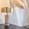 Lampe de table Mirasol marbre blanc Lucide - Valente Design sur table
