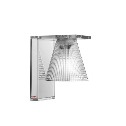 Applique murale Kartell  Light Air sculptée - cristal - photo de 3/4- Valentedesign.com