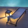 Table basse lumineuse solaire RANCHO Les Jardins - Valente Design éclairée vue d'en haut