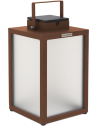 Lampe solaire Tradition Aluminium couleur Corten  40 cm Les Jardins Valente Design