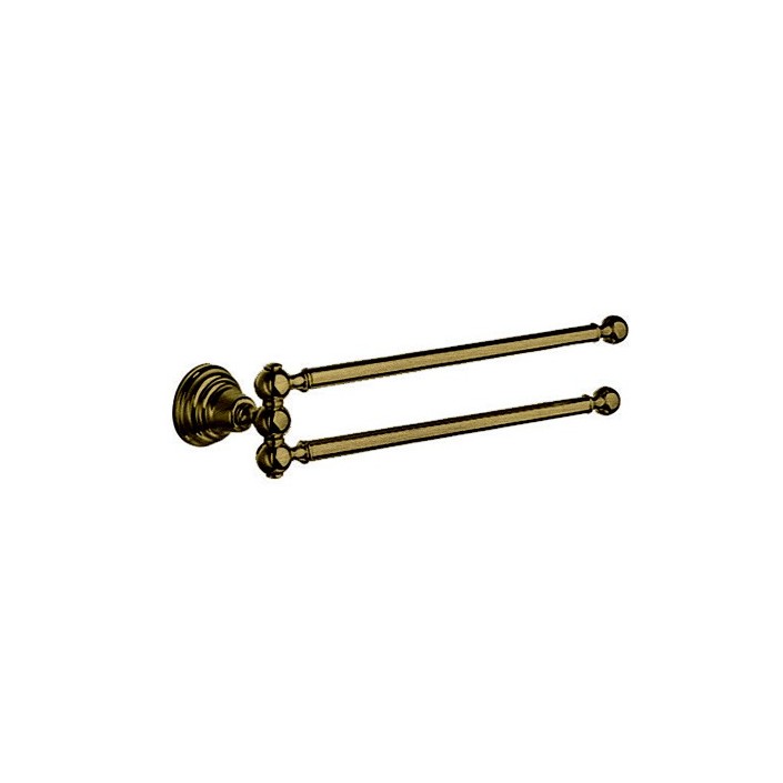 Porte-serviettes double articulé Museo - vieux bronze - Ondyna - Valentedesign.com
