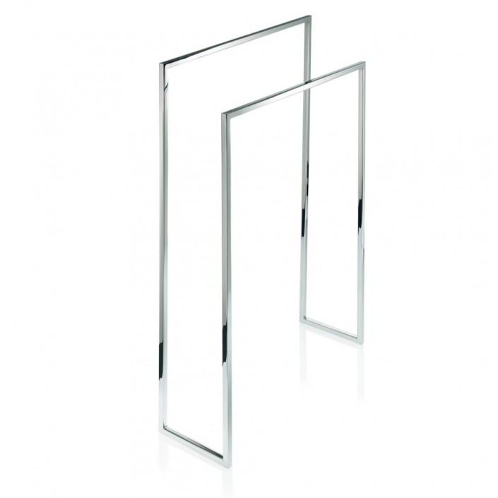 Porte-serviette à poser CUBE HT 10 - chrome - Decor Walther - Valentedesign.com