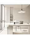 Lampe Piccolo enceinte Bluetooth noir - Jaune Fabrique - Valente Design sur bureau
