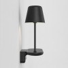 Applique Ito noir mat Astro Lighting Valente Design éclairée de profil