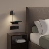 Applique Ito noir mat Astro Lighting Valente Design - éclairée vue générale - tête de lit