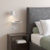 Applique Ito blanc mat Astro Lighting Valente Design - éclairée vue générale - tête de lit