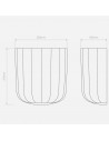 Dimension applique Veo Astro Lighting  - Valente Design