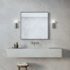 Applique Ortona single chrome poli Astro Lighting Valente Design allumée dans salle de bain
