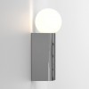 Applique Ortona single chrome poli Astro Lighting Valente Design allumée de profil