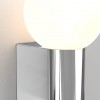 Applique Ortona single chrome poli Astro Lighting Valente Design allumée détail