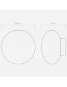 Dimension applique Zeppo Wall Astro Lighting Valente Design