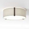 Plafonnier Salina 400 gris clair - putty Astro Lighting Valente Design allumé