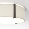 Plafonnier Salina 400 gris clair - putty Astro Lighting Valente Design détail allumé