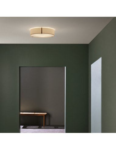 Plafonnier Salina 550 gris clair - putty Astro Lighting Valente Design mise en scène allumé