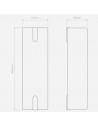 Dimension applique Elba 400 Wall Astro Lighting - Valente Design