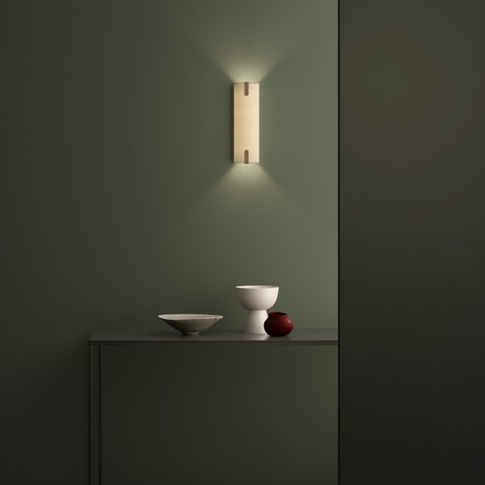 Applique Elba 400 Wall gris clair - putty Astro Lighting - Valente Design mise en scène éclairée