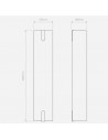 Dimension applique Elba 600 Wall Astro Lighting - Valente Design