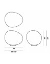 Dimension Lampe de sol Gregg Outdoor X-large Foscarini Valente Design