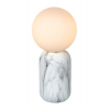 Lampe de table Marbol blanc Lucide - Valente Design éclairée