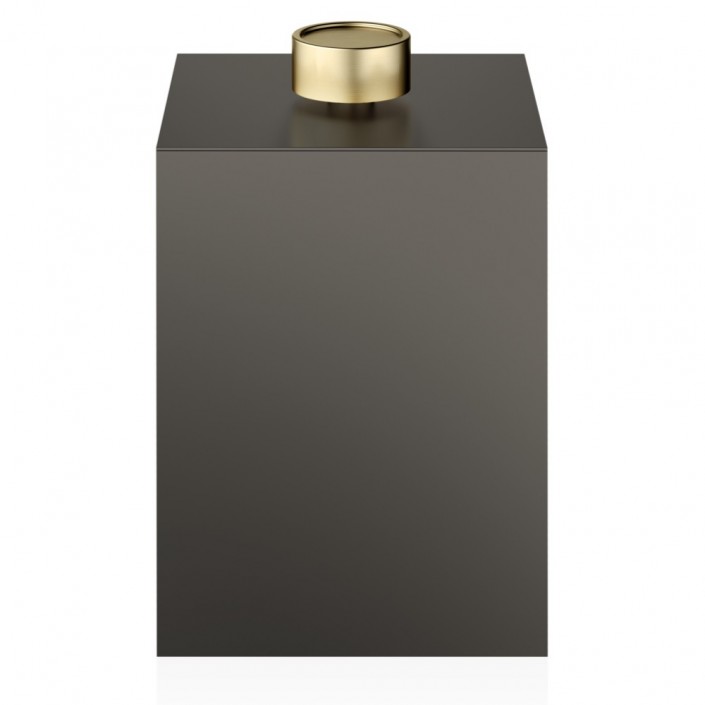 Corbeille à papier Contemporary DW 76 - Bronze fonce / or mat - Decor Walther - Valentedesign.com
