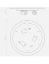 Dimension base de plafond 410 pour Elba ceiling round 450 Astro Lighting Valente Design