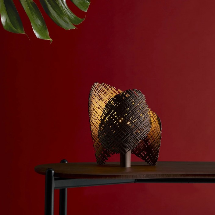 Lampe à poser TEA gris anthracite Kartell - Valente Design mise en scène