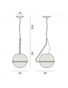 Dimension suspension Tonda grande Foscarini - Valente Design