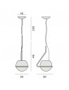 Dimension suspension Tonda piccola Foscarini - Valente Design
