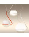 Suspensions Tonda orange, titane et blanc Foscarini - Valente Design