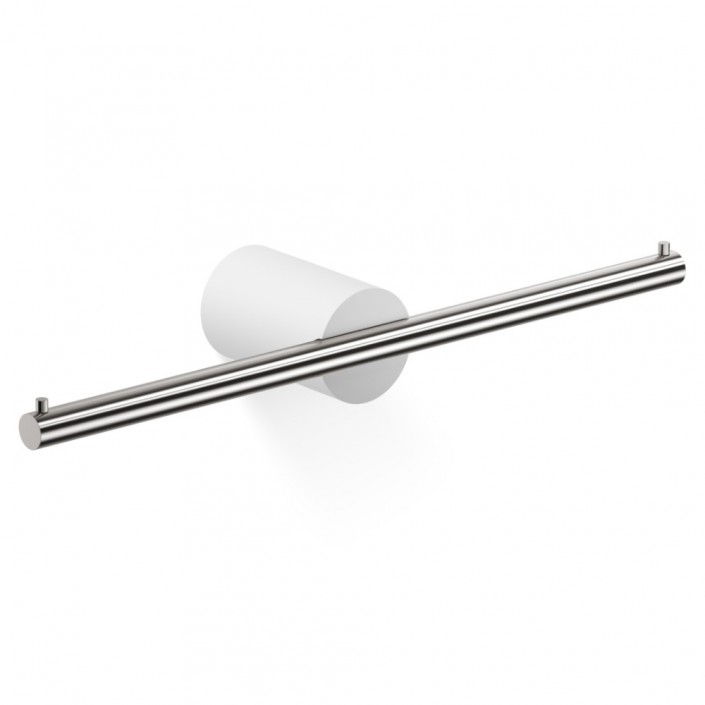 Porte-rouleau mural STONE TPH2 - blanc / acier mat - Decor Walther - Valentedesign.com