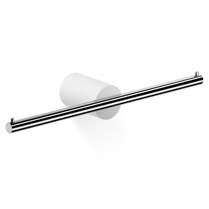 Porte-rouleau mural STONE TPH2 - blanc / chrome - Decor Walther - Valentedesign.com