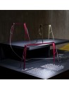 Lampes Bridge 1 et Bridge 2 rouge et Bridge 2 laiton Foscarini - Valente Design