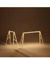 Lampes Bridge 1 et Bridge 2 laiton Foscarini - Valente Design sur bureau