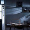 Lampe Bridge 1 laiton Foscarini - Valente Design - sur bureau