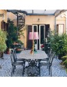 Lampe de table Bourgie Metal Multicolor Fuchsia Kartell - Valente Design sur table terrasse