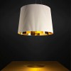 Suspension Gè Métalisée blanc doré Kartell - Valente Design - mise en scène éclairée