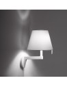 Melampo Wall gris abat-jour gris Artemide - Valente Design - éclairée