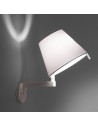 Melampo Wall gris abat-jour gris Artemide - Valente Design - éclairée de profil