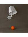 Melampo Wall gris abat-jour gris Artemide - Valente Design - éteinte mise en scène